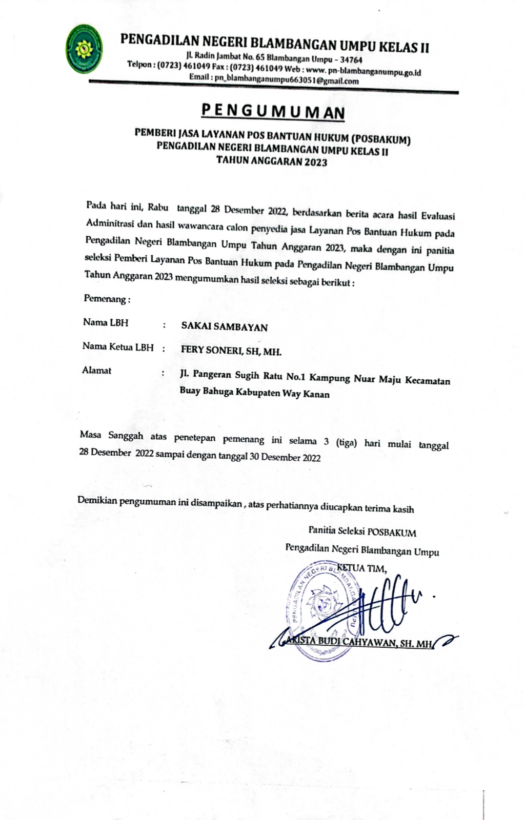 Posbakum
